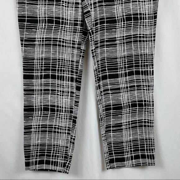 Loft Black White Ankle Pants Size 8 - Picture 3 of 9
